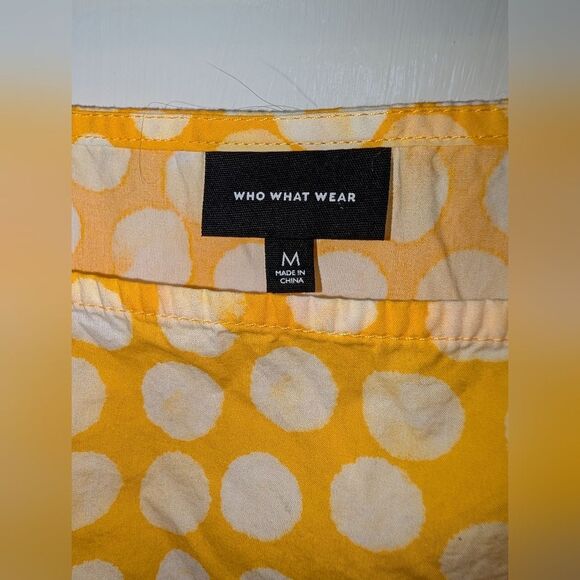 Who What Wear Yellow Polka Dot Maxi Dress Pre-owned - Picture 2 of 10